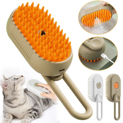 3-in-1 Pet Steam Brush & Hair Remover - zarpaspetshop.com