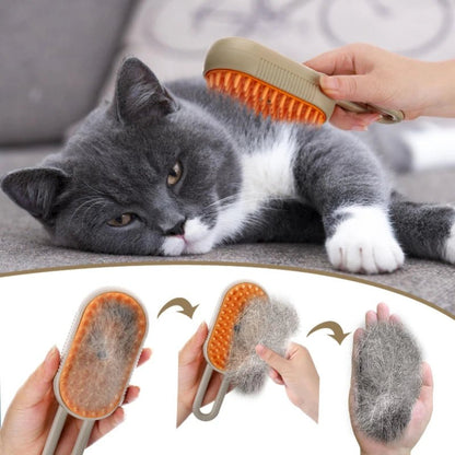 3-in-1 Pet Steam Brush & Hair Remover - zarpaspetshop.com