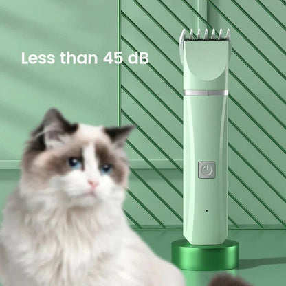 4-in-1 Electric Pet Grooming Kit – Trimmer, Clippers & Nail Grinder - zarpaspetshop.com