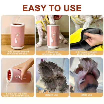 Pet Paw Cleaner Cup – Easy Cleaning for Dogs & Cats - zarpaspetshop.com