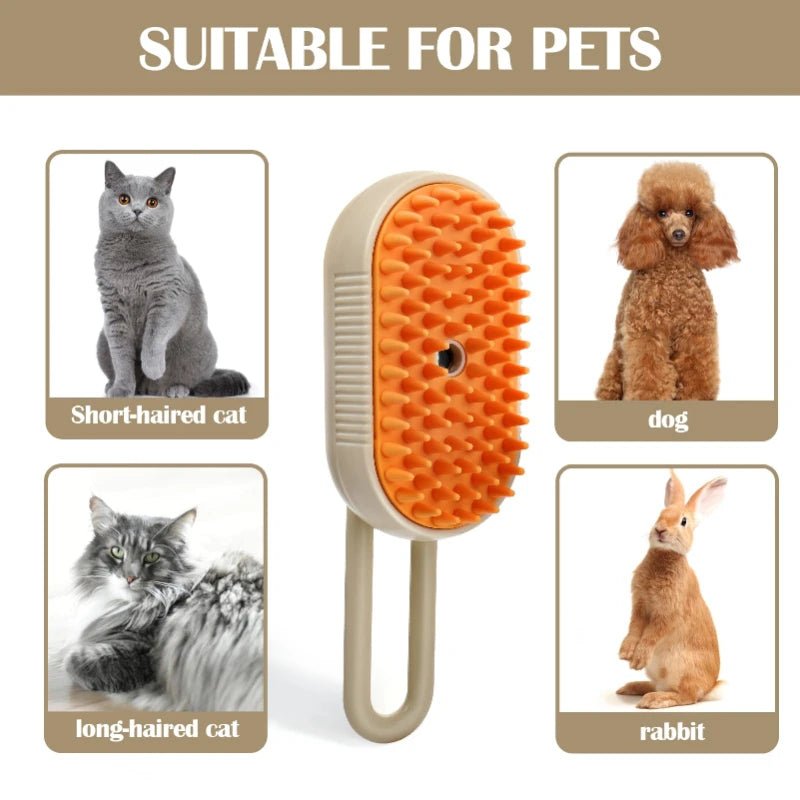 3-in-1 Pet Steam Brush & Hair Remover - zarpaspetshop.com